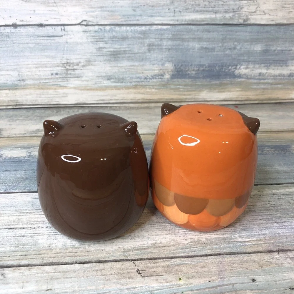 Mesa Home Products Ceramic Owl Salt and Pepper Shaker Set C. 1970's
